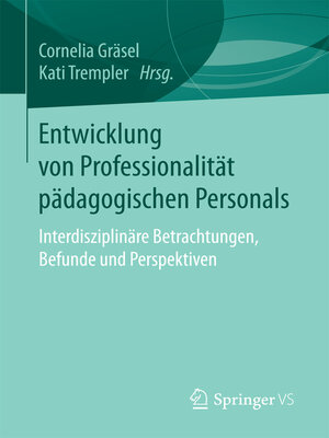 cover image of Entwicklung von Professionalität pädagogischen Personals